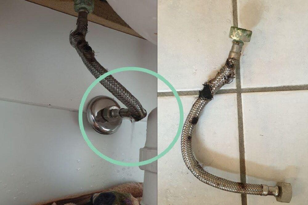 Frayed Flexi Hose Concerns